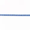 Wildleder Imitat Band blau mit silber farbigen Glitzer Steinen Meterware Breite: 0,5cm