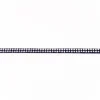 Wildleder Imitat Band dunkelblau mit silber farbigen Glitzer Steinen Meterware Breite: 0,5cm