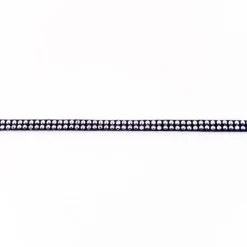 Wildleder Imitat Band dunkelblau mit silber farbigen Glitzer Steinen Meterware Breite: 0,5cm