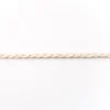 Wildleder Imitat Band geflochten creme Meterware Breite: 0,5cm