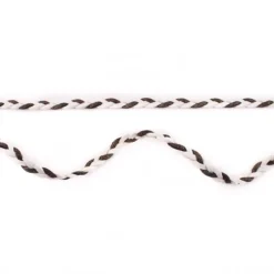 Wildleder Imitat Band geflochten weiß schwarz Glitzer Meterware Breite: 0,5cm