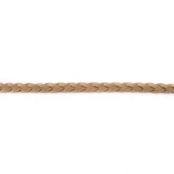 Wildleder Imitat Band geflochten sand braun Meterware Breite: 1cm