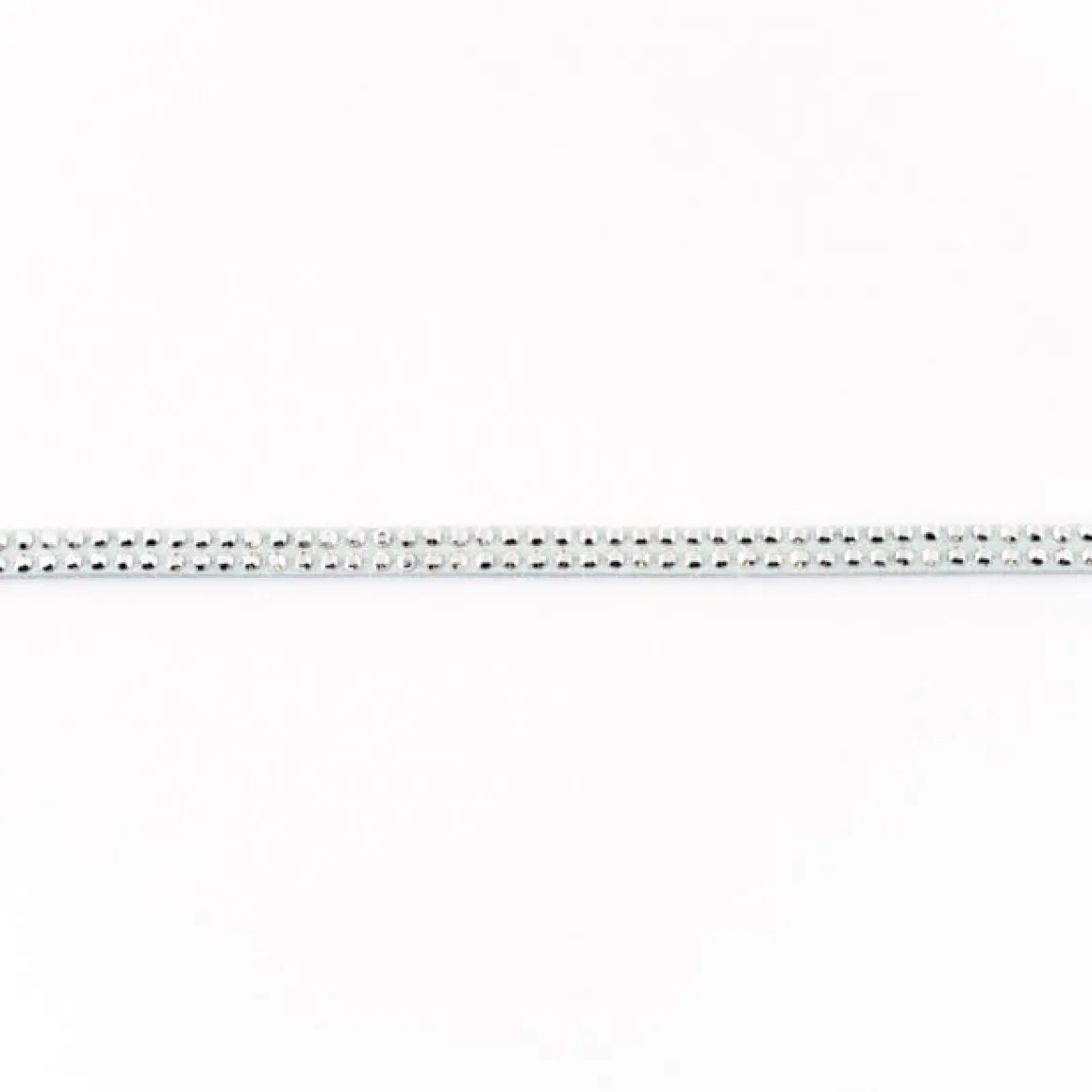 Wildleder Imitat Band hellblau mit silber farbigen Glitzer Steinen Meterware Breite: 0,5cm