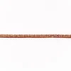 Wildleder Imitat Band hellbraun mit silber farbigen Glitzer Steinen Meterware Breite: 0,5cm