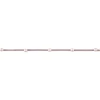 Wildlederimitatband mit Perlen Perlenband grau Band Breite: 2mm Perle Breite: 6mm