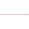 Wildlederimitatband mit Perlen Perlenband rosa Band Breite: 2mm Perle Breite: 6mm