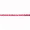 Wildleder Imitat Band pink mit silber farbigen Glitzer Steinen Meterware Breite: 0,5cm