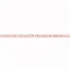 Wildleder Imitat Band rosa mit silber farbigen Glitzer Steinen Meterware Breite: 0,5cm