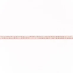 Wildleder Imitat Band rosa mit silber farbigen Glitzer Steinen Meterware Breite: 0,5cm