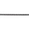 Wildleder Imitat Band schwarz mit silber farbigen Glitzer Steinen Meterware Breite: 0,5cm