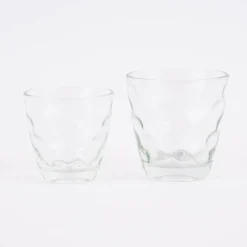 Windlicht Teelicht Trinkglas Dots Glas farblos 9x8,5cm