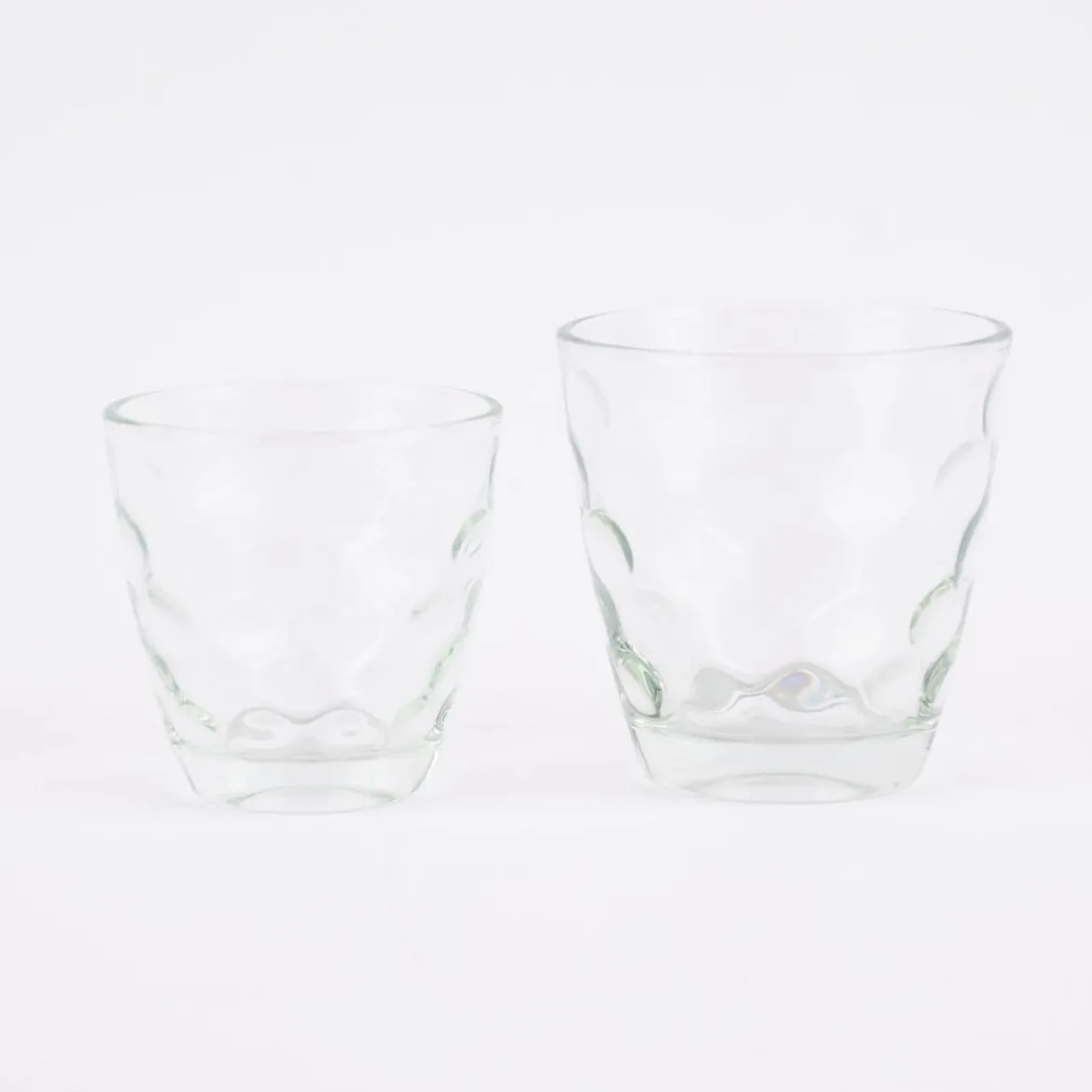 Windlicht Teelicht Trinkglas Dots Glas farblos 9x8,5cm