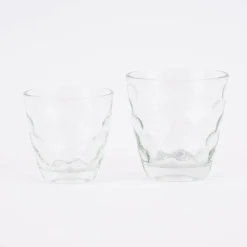 Windlicht Teelicht Trinkglas Dots Glas farblos 7,5x7,5cm