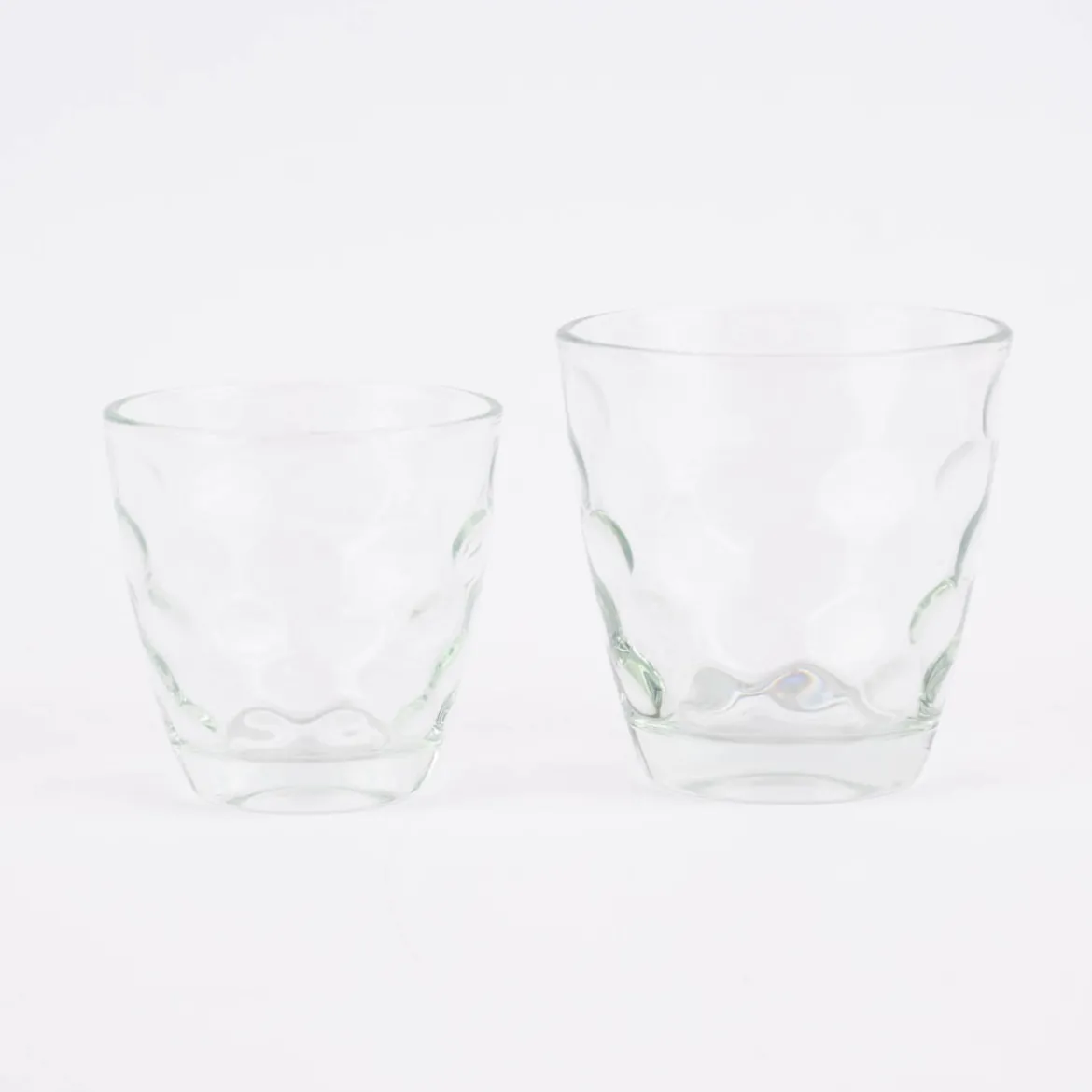 Windlicht Teelicht Trinkglas Dots Glas farblos 7,5x7,5cm