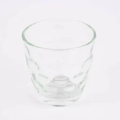 Windlicht Teelicht Trinkglas Dots Glas farblos 7,5x7,5cm