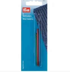 Wollnadeln aus Alu mit flexiblem Alu-Nylon-Öhr im 3er Set von Prym