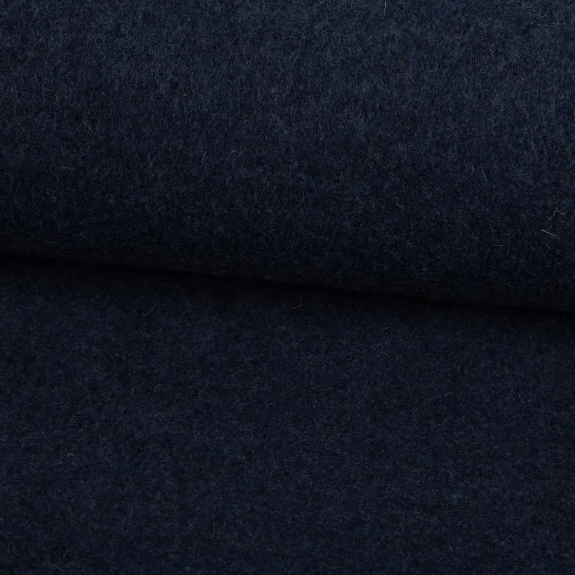 Wollstoff Walkloden aus reiner Schurwolle 410g/qm uni indigo-blau 140cm Stoffbreite
