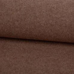 Wollstoff Walkloden aus reiner Schurwolle 410g/qm uni Braun-Taupe Stoffbreite