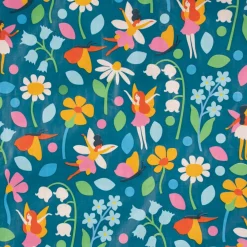 XXL Shopper Feengarten aus recyceltem Material blau bunt 55x48x28cm