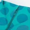 XXL Shopper Punkte aus recyceltem Material türkis blau 55x48x28cm