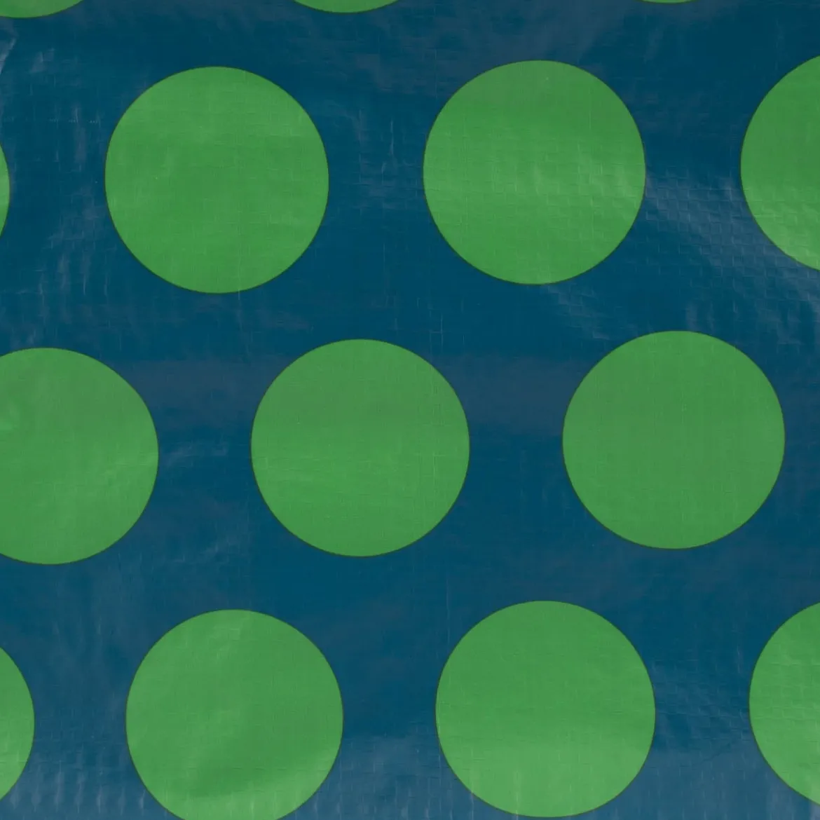 XXL Shopper Punkte aus recyceltem Material blau grün 55x48x28cm