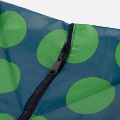 XXL Shopper Punkte aus recyceltem Material blau grün 55x48x28cm