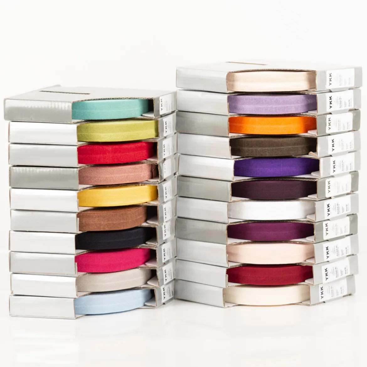 YKK elastisches Falzband / Falzgummi 20mm lemon Meterware