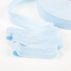 YKK elastisches Falzband / Falzgummi 20mm pastellblau Meterware