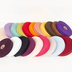 YKK elastisches Falzband / Falzgummi 20mm pastellblau Meterware