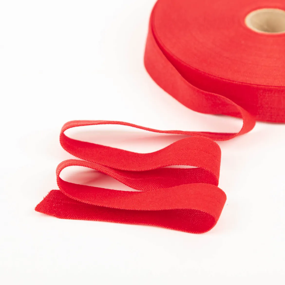 YKK elastisches Falzband / Falzgummi 20mm hochrot Meterware