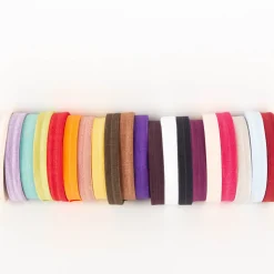 YKK elastisches Falzband / Falzgummi 20mm dunkelpink Meterware