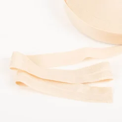 YKK elastisches Falzband / Falzgummi Schrägband 20mm Farbe Haut Meterware