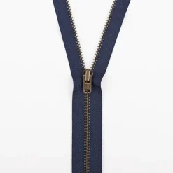YKK Reißverschluss Metall antik gold nicht teilbar 3mm 18cm lang in versch. Farben