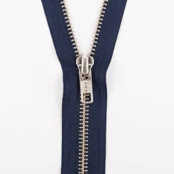 YKK Reißverschluss Metall silber nicht teilbar 5mm 18cm lang in versch. Farben