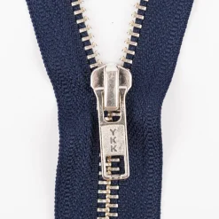YKK Reißverschluss Metall silber nicht teilbar 5mm 16cm lang in versch. Farben