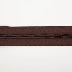 YKK Reißverschluss Meterware Kunststoffspirale 5mm in 3cm Breite individuell zuschneidbar Braun