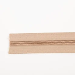 YKK Reißverschluss Meterware Kunststoffspirale 5mm in 3cm Breite individuell zuschneidbar Beige