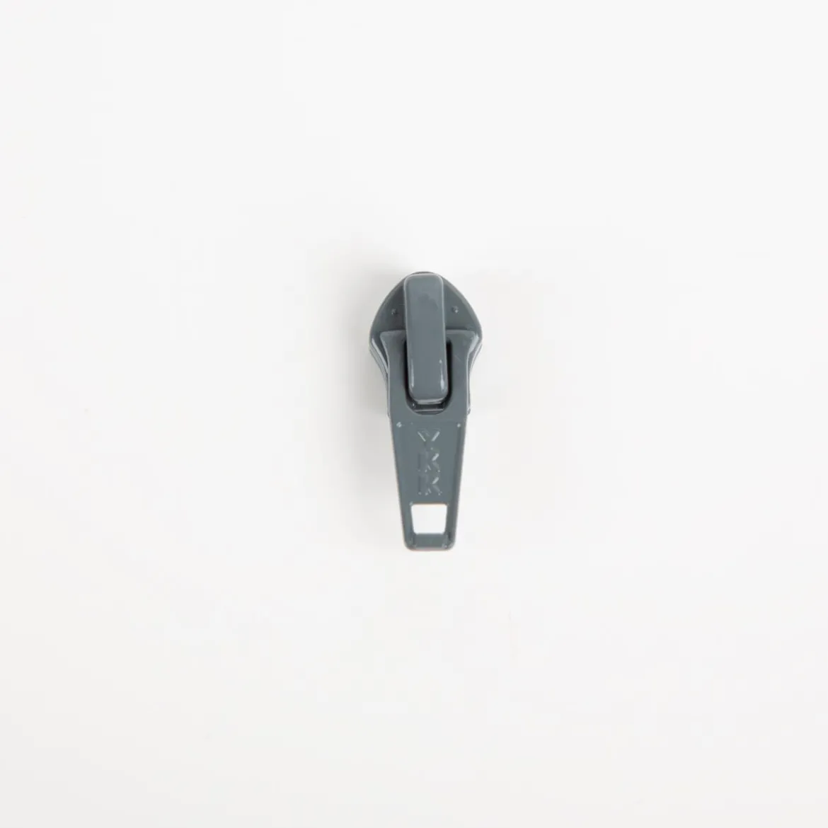 YKK Schieber Zipper für Reißverschluss Meterware Kunststoffspirale 5mm in 3cm Breite Grau 1 Stk