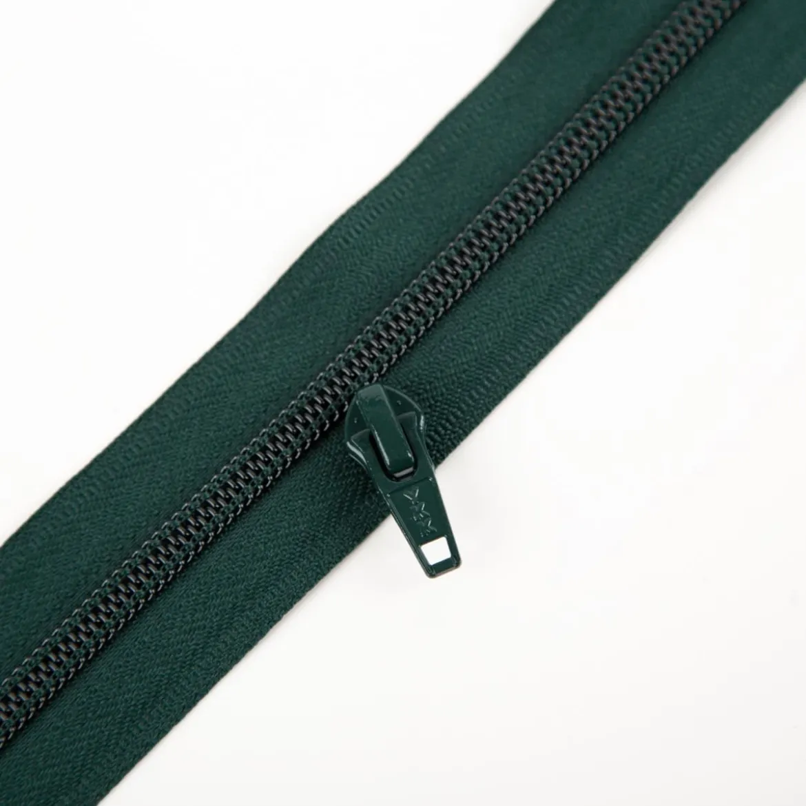 YKK Schieber Zipper für Reißverschluss Meterware Kunststoffspirale 5mm in 3cm Breite Grün 1 Stk
