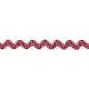 Zackenlitze Fantasie bordeaux 12mm