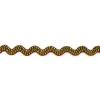 Zackenlitze Fantasie braun 12mm