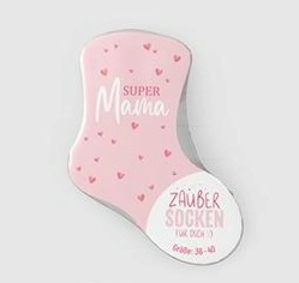 Zaubersocken Super Mama Lieblingssocken rosa Gr. 36-40 von La Vida