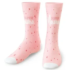 Zaubersocken Super Mama Lieblingssocken rosa Gr. 36-40 von La Vida