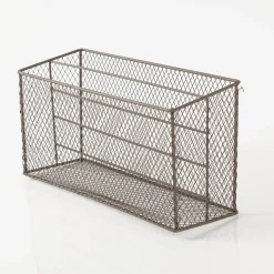 Zeitschriftenständer Ablagekorb Eisen braun in der Größe 33x12x17cm von Clayre & Eef