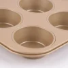 Zenker Muffinform antihaftbeschichtet Metall goldfarbig 38,5x26,5x3cm