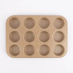 Zenker Muffinform antihaftbeschichtet Metall goldfarbig 38,5x26,5x3cm