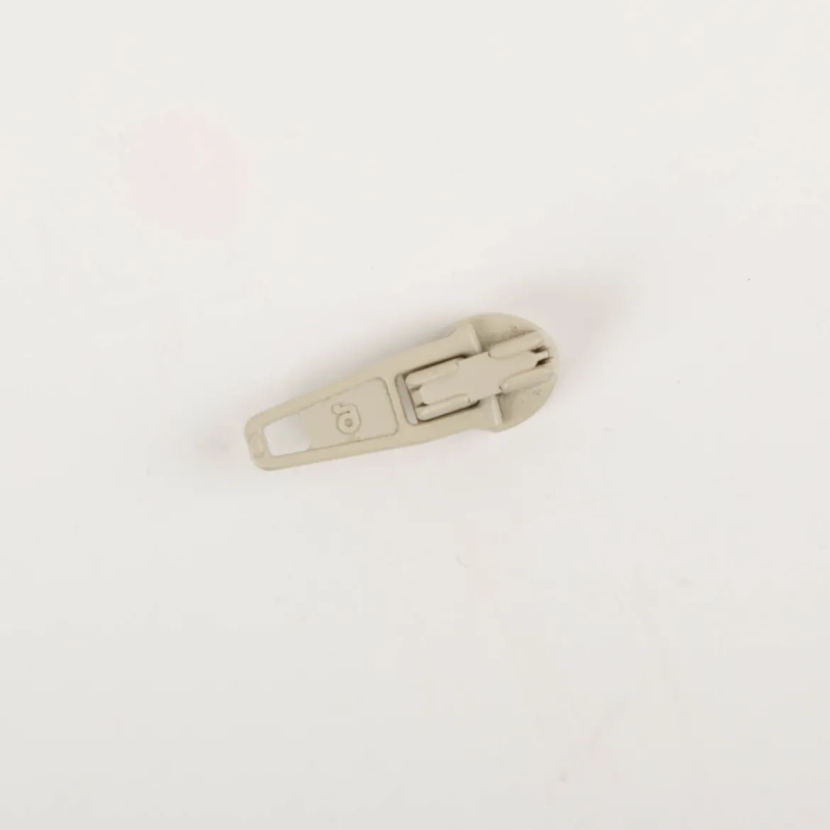 Zipper Beige lackiert Feinzinkdruckguss für Reißverschluss 25mm