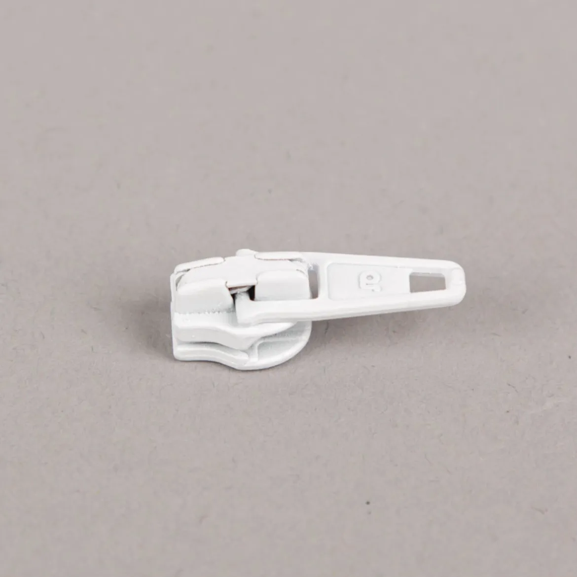 Zipper Weiß lackiert Feinzinkdruckguss für Reißverschluss 25mm