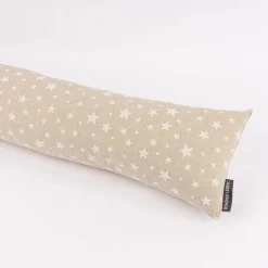 Zugluftstopper Basic Star Sterne im Leinenlook natur weiß verschiedene Größen von SCHÖNER LEBEN.