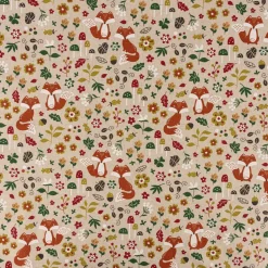 Zugluftstopper Leinenlook Autumn Woodland Fox Herbst Füchse natur bunt verschiedene Größen von SCHÖNER LEBEN.